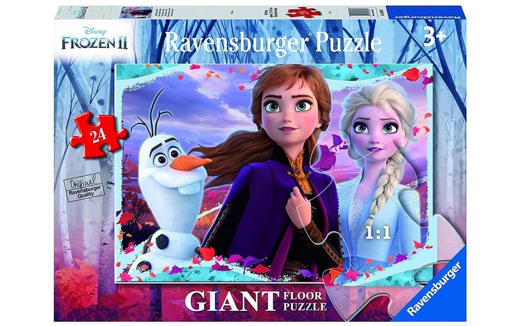 Ravensburger Puzzle de sol Frozen 2, 24 pièces, 70 x 50 cm