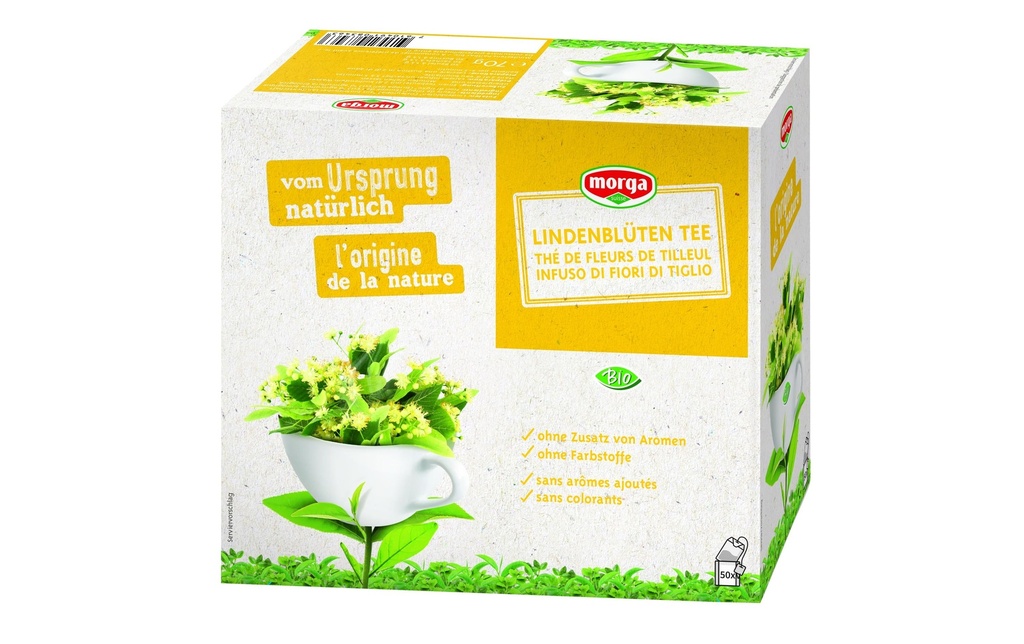 Morga Sachet de thé Thé au tilleul biologique 50 Pièce/s