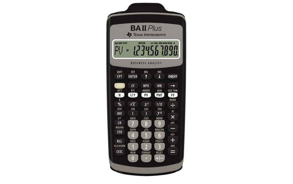 TEXAS INSTRUMENTS Texas calc.fina.TI-BA II P.D/F