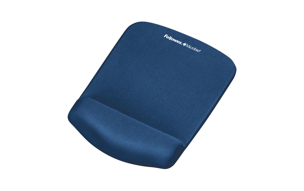 Fellowes Workplace Tapis de souris ergonomique PlushTouch Bleu