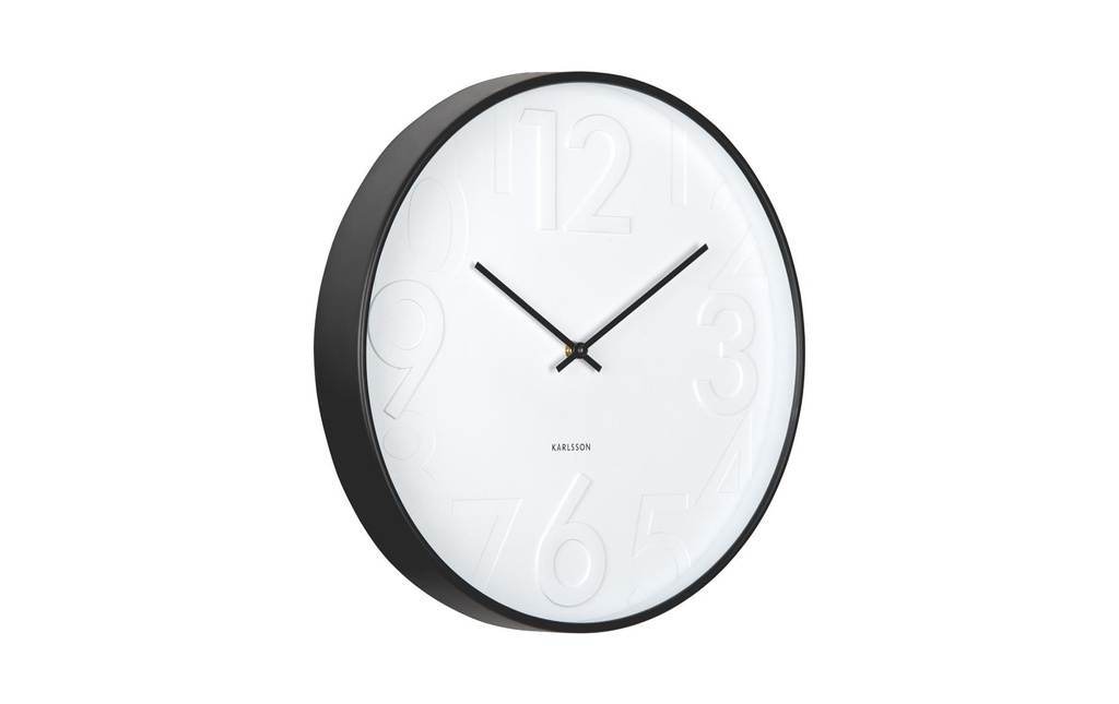 KARLSSON Horloge murale Ayuno Ø 40 cm, Noir