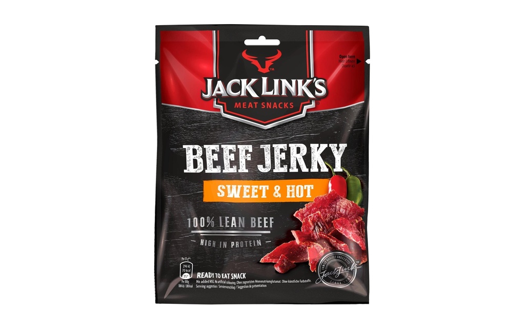 Jack Link's Collation à la viande Beef Jerky Sweet & Hot 60 g