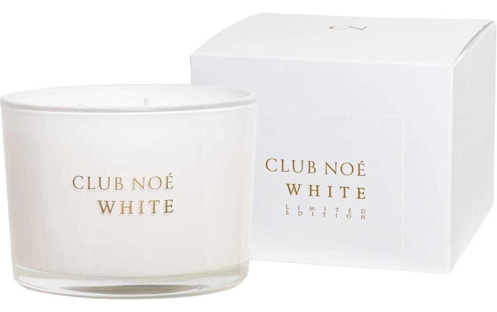 Club Noé Bougie parfumée Blanc, cachemire, iris, musc blanc 350 g