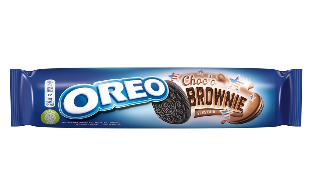 Oreo Petits gâteaux Oreo Choc' o Brownie 154 g