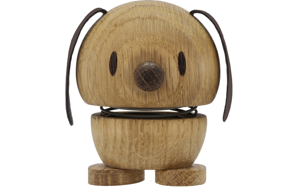Hoptimist Objet à exposer Bumble chien Oak S 6.9 cm, Nature