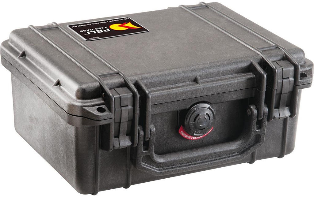 Peli Mallette de protection 1150 sans garniture en mousse, Noir