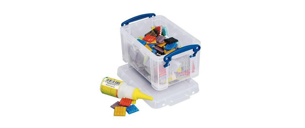 Really Useful Box Boîte de rangement Transparent, 0.7 l