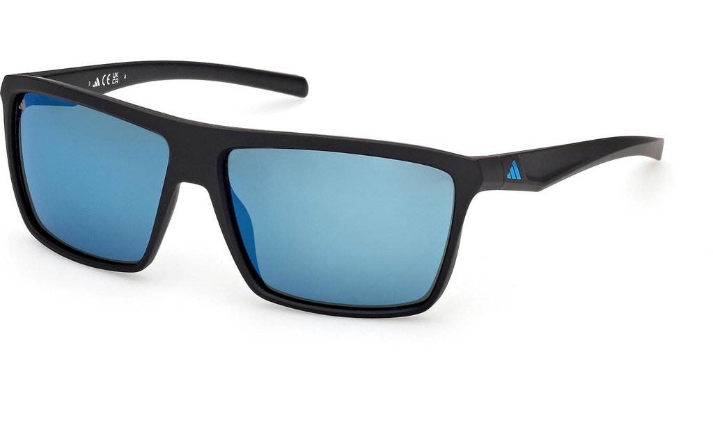adidas ES0002 Lunettes de soleil Sport Matte Black, Blue