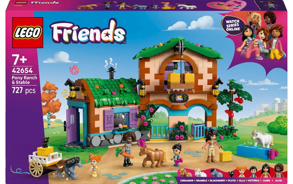 LEGO® Friends Ferme à poneys & écurie 42654