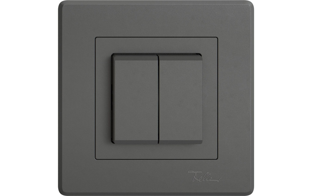 Feller Commande Smart light  EDIZIO.liv pour Philips Hue, Gris foncé