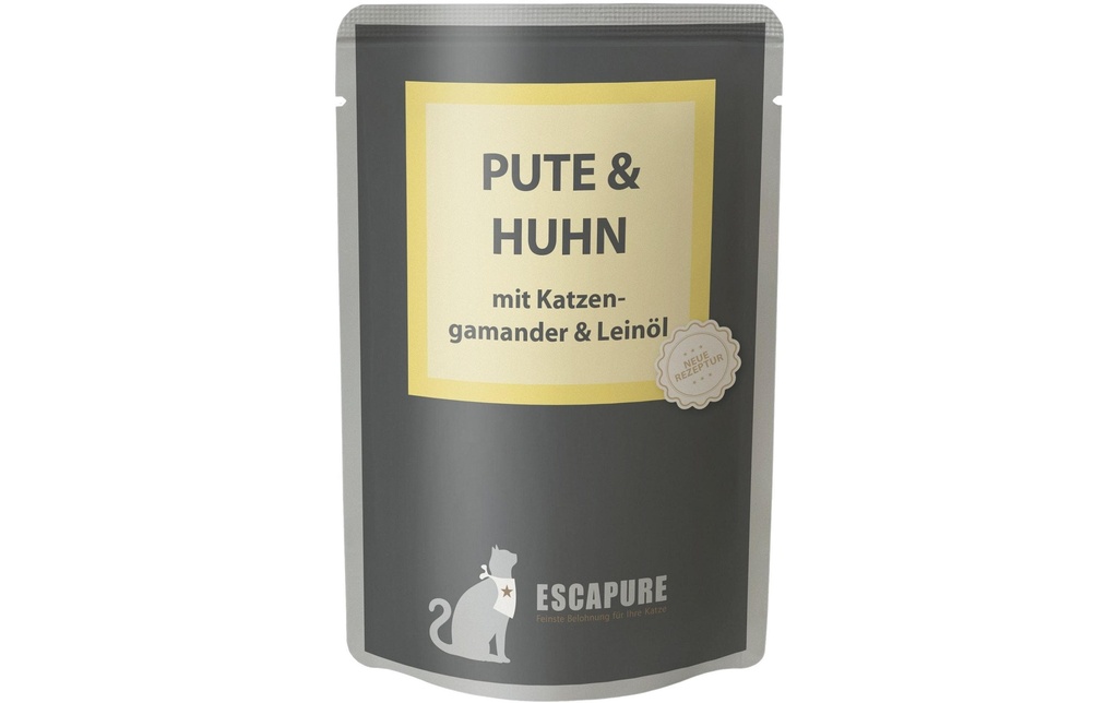 Escapure Alimentation humide Pouch Dinde & Poulet, 100 g