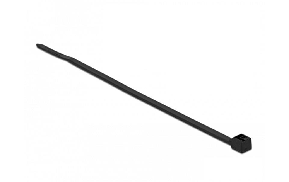 Delock Serre-câble Noir 100 mm x 2.5 mm, 100 pièces