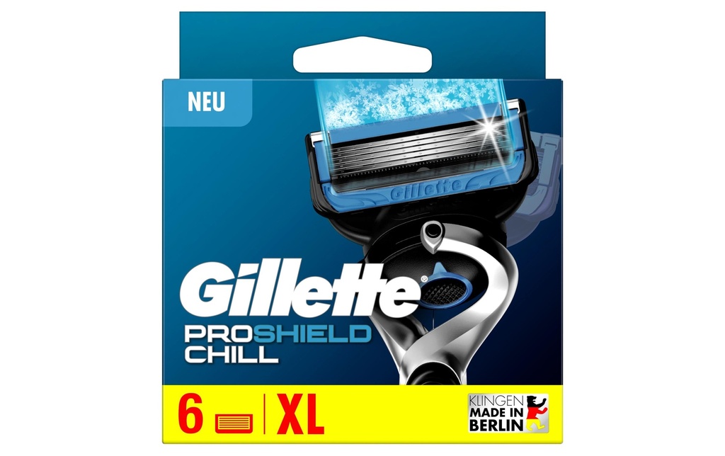 Gillette Lames de rasoir ProShield Chill 6 pièces