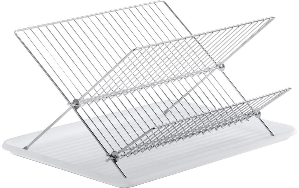 Zeller Present Égouttoir 43 x 32 x 24 cm, métal / plastique, blanc