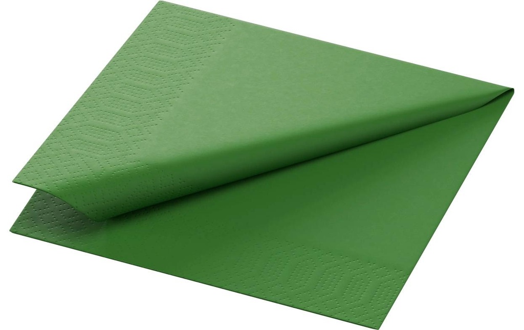 Duni Serviettes en papier Tissue 24 cm x 24 cm, 250 Pièce/s, Vert