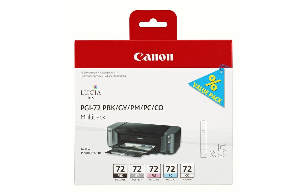 CANON Canon car.PGI-72PBK/GY/PM/PC/C (5 pces)