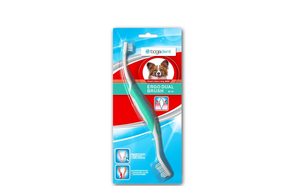 bogar Brosse à dents Ergo Dual Brush Mini 1 pièce