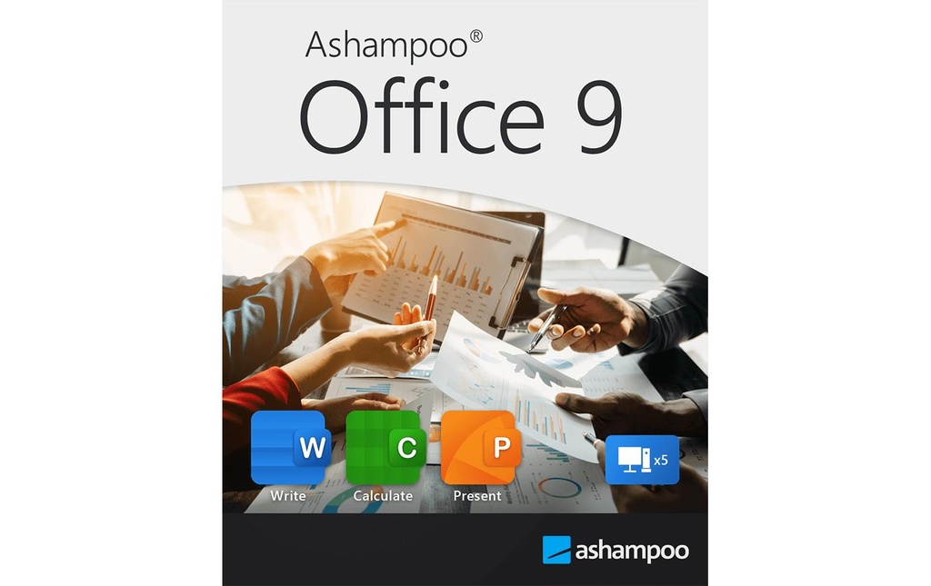 Ashampoo Office 9 ESD, Version complète, 5 PC