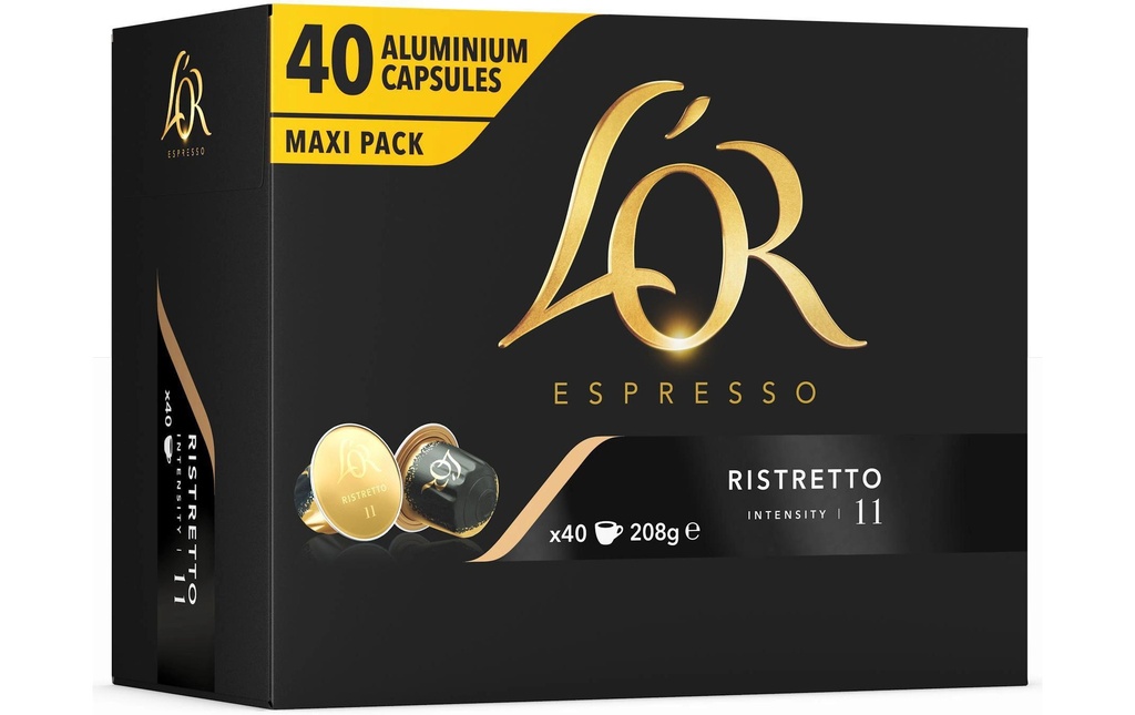 L'Or Capsules de café Espresso Ristretto 40 pièces