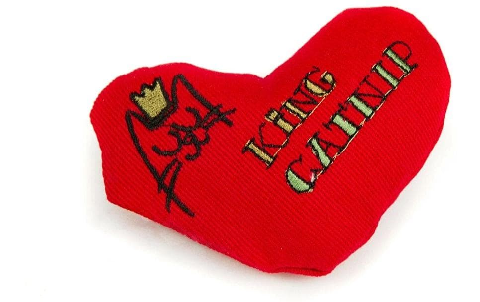 King Catnip Jouet pour chat Cœur 7.5 x 3.5 x 6 cm