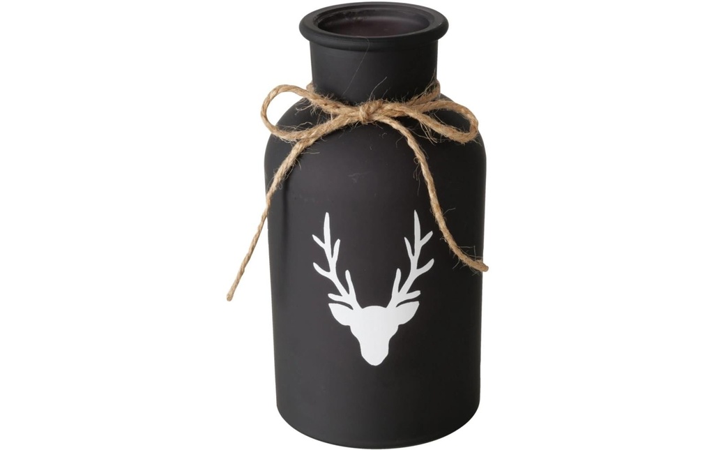 Boltze Vase Vilbert 19.5 cm, Noir