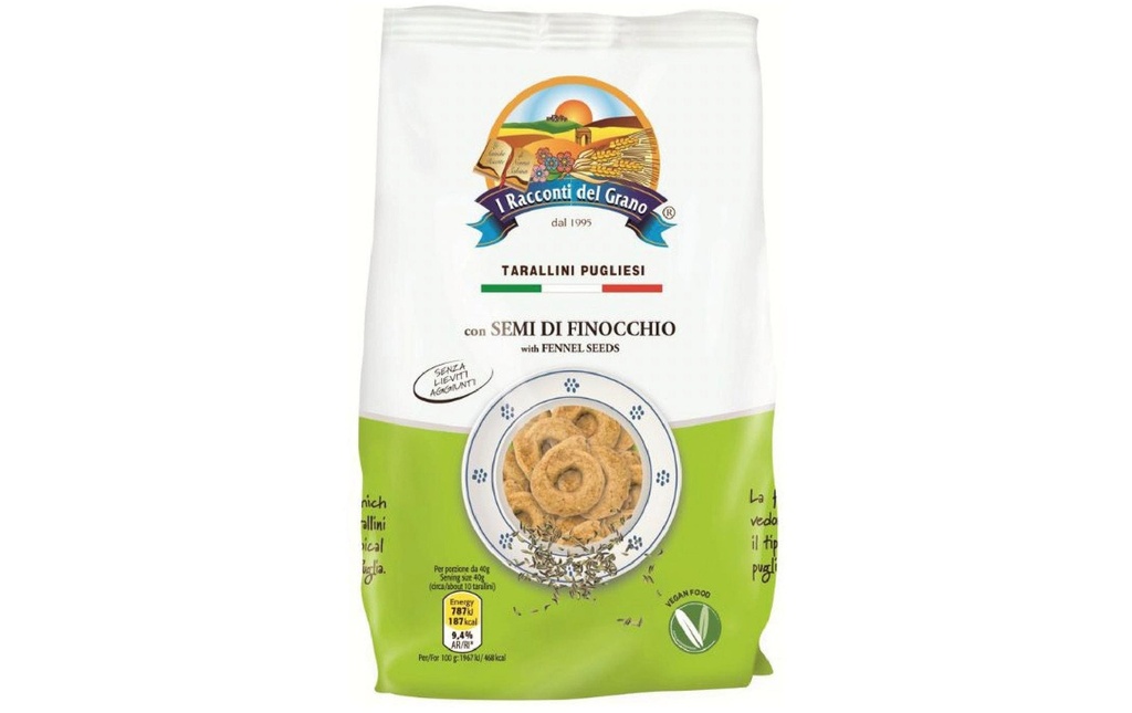 I Racconti del Grano Apulia Taralli Finocchio 250 g