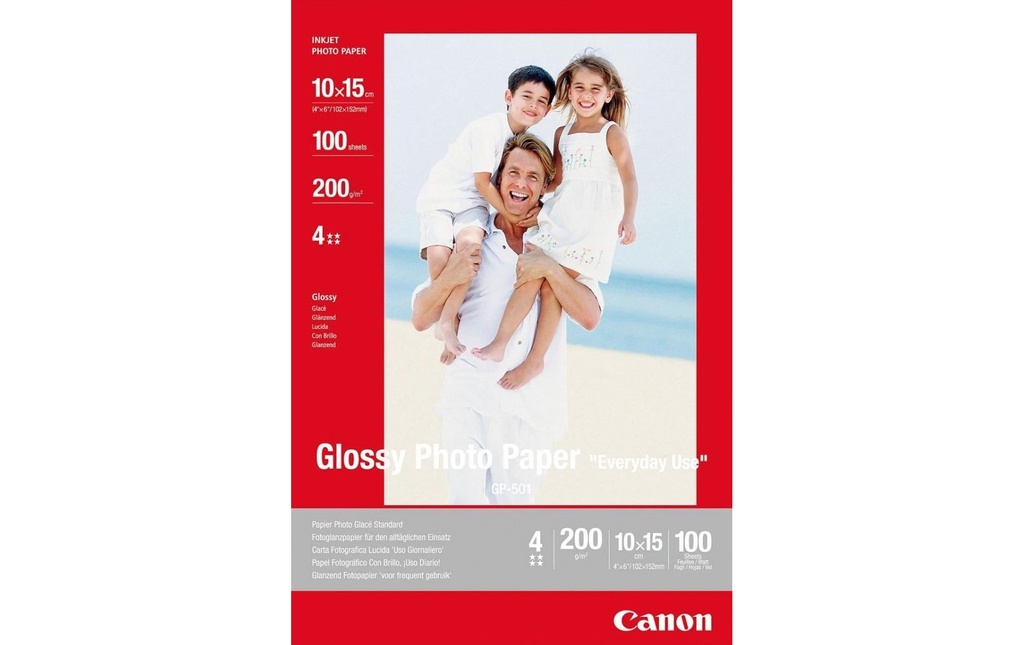 CANON Canon papier phot.4'x6' 100fl. (100 pces)