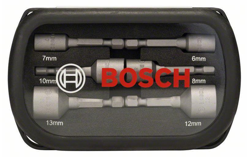 Bosch Professional Jeux de clés à douille Adaptateur 1/4 6 pièces
