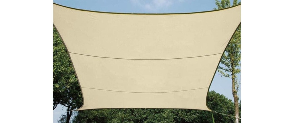 Perel Voile d’ombrage 500 cm, carré