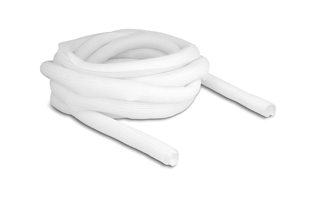 Delock Manchon tressé autofermant 5 m x 25 mm Blanc