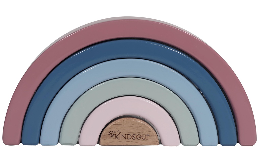 Kindsgut Jouet empilable Arc-en-ciel en bois