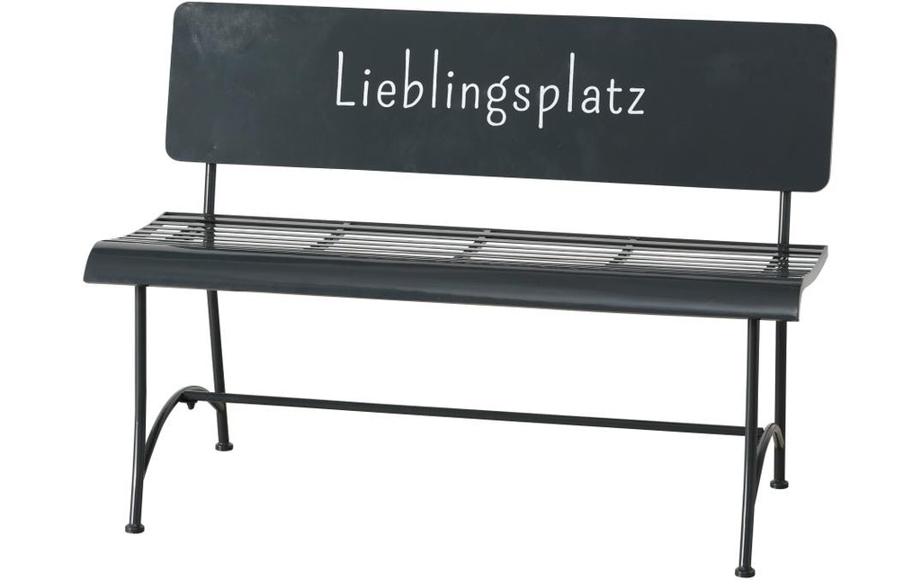 Boltze Banc de jardin Lieu de prédilection en fer, gris