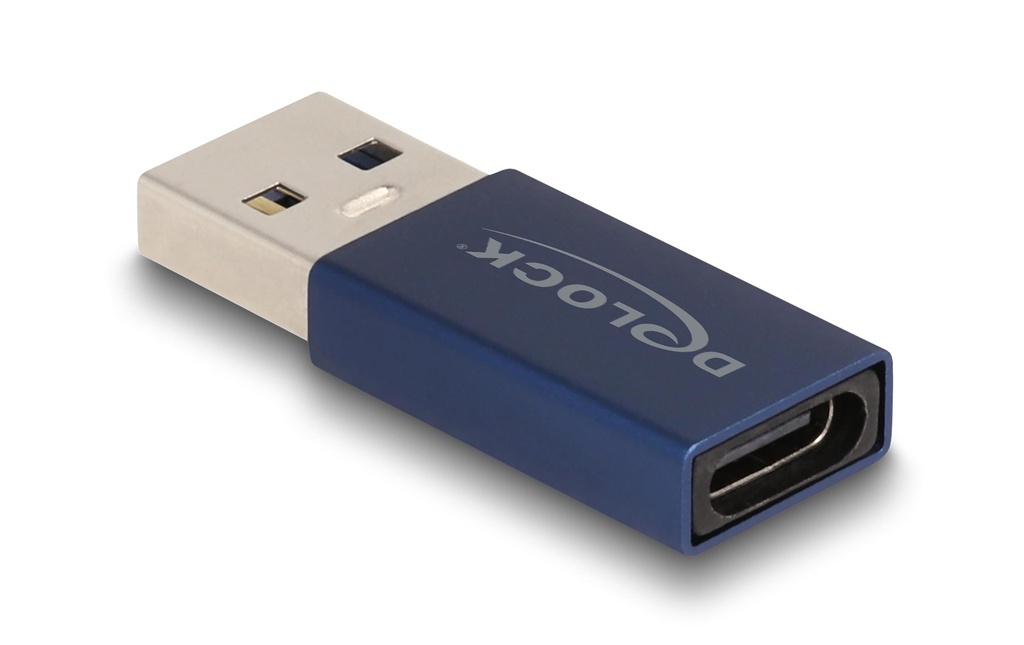 Delock Adaptateur USB 3.2 Gen 2 (10 Gbps) Connecteur USB A - Prise USB C