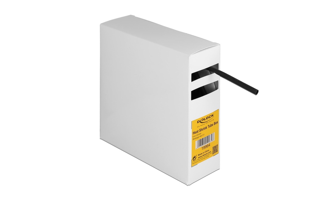Delock Gaine thermorétractable Boîte avec colle intérieure, 5 m x 4.8 mm
