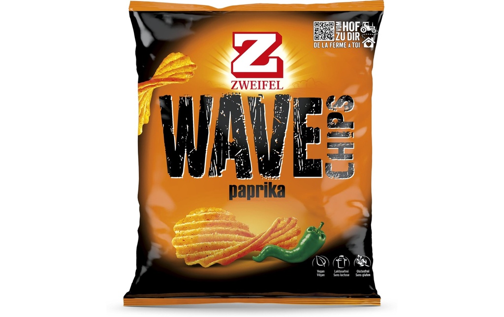 Zweifel Wave Chips au paprika 120 g