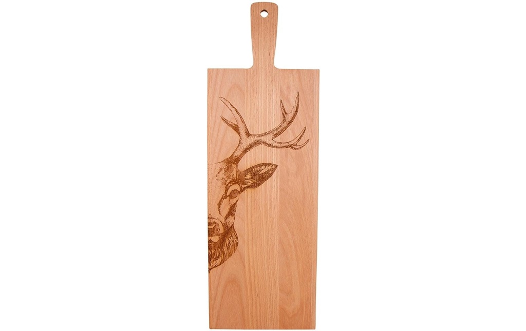 Kadastar Plateau de service Cerf Zoom 60 x 20 cm, Hêtre
