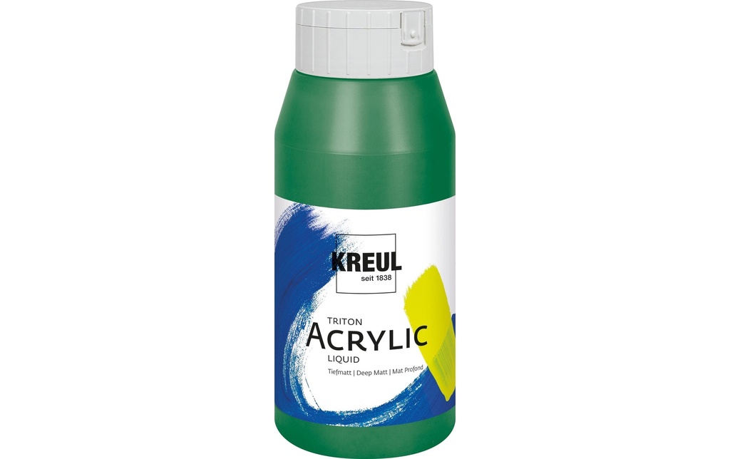 Kreul Peinture acrylique Triton Acrylic Liquid vert feuillu 750 ml