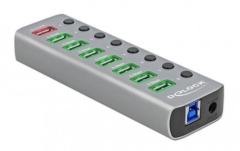 Delock Hub USB 63264 USB 3.0 - 7x USB-A / 2x port de charge