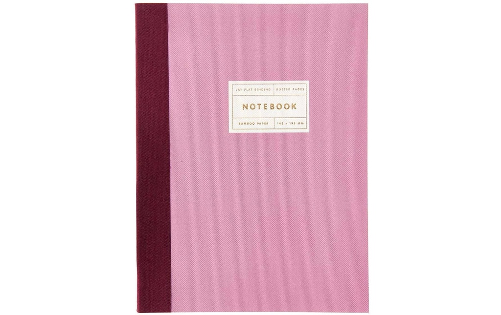 Rico Design Bloc-notes S 14,5 x 19,5 cm, Pois, Berry