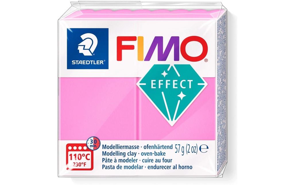 Fimo Matière à modeler Soft Rose fluo