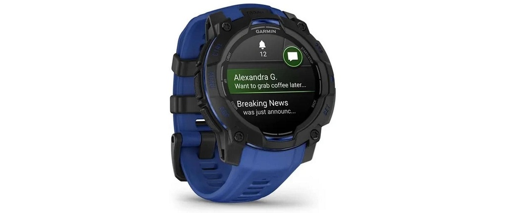 GARMIN Montre de sport Instinct 3 AMOLED Blue Black