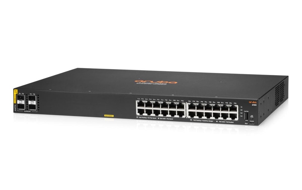 HPE Aruba Networking PoE+ Switch CX 6100 24G PoE+ 28 Port