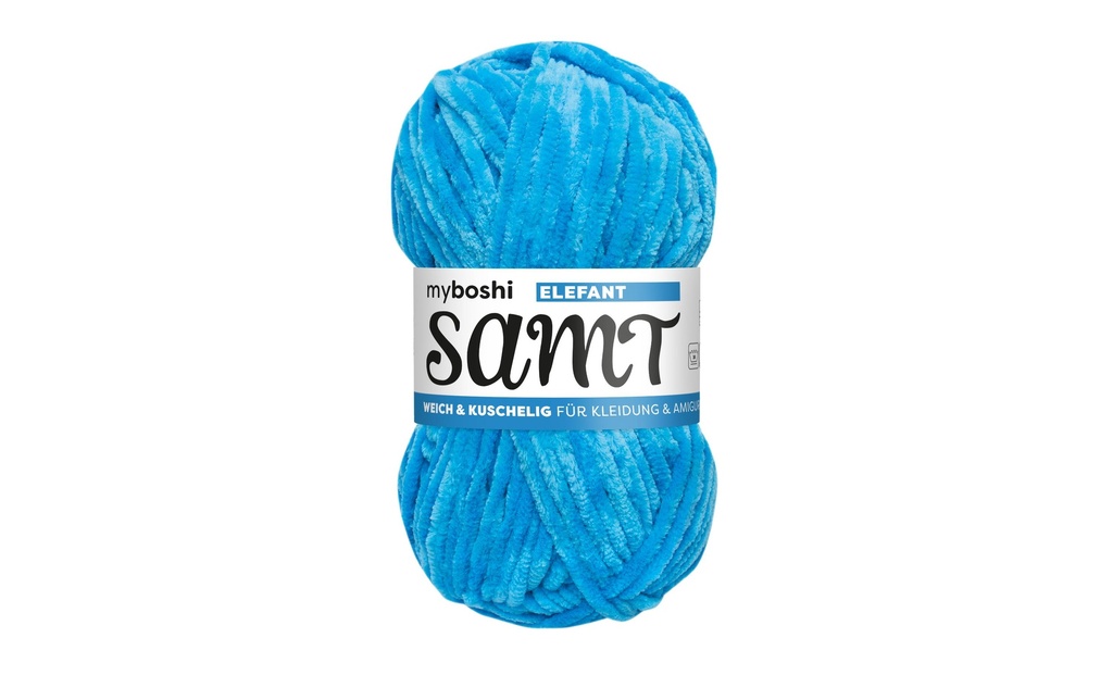 myBoshi Laine Velours Chenille Eléphant 100 g, 100 m