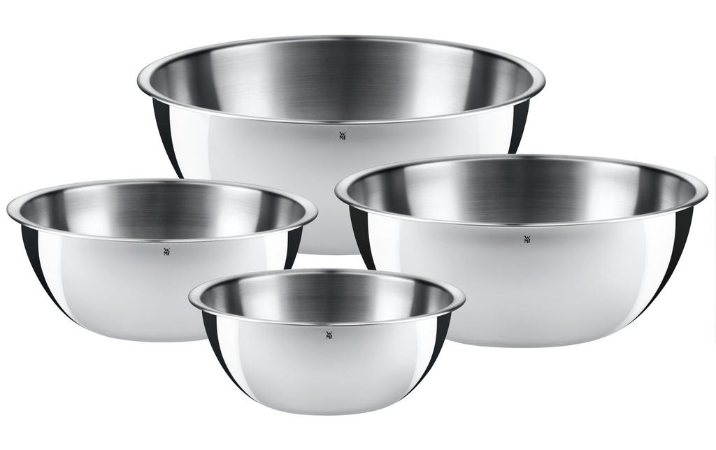WMF Kits de bol mélangeur Gourmet 1 l/1.5 l/2.5 l/3.5 l, Argenté