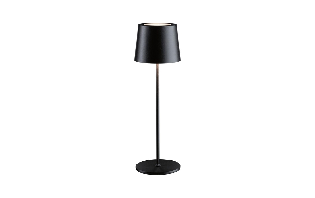 Paulmann Lampe à accu Gilo IP44, noir mat