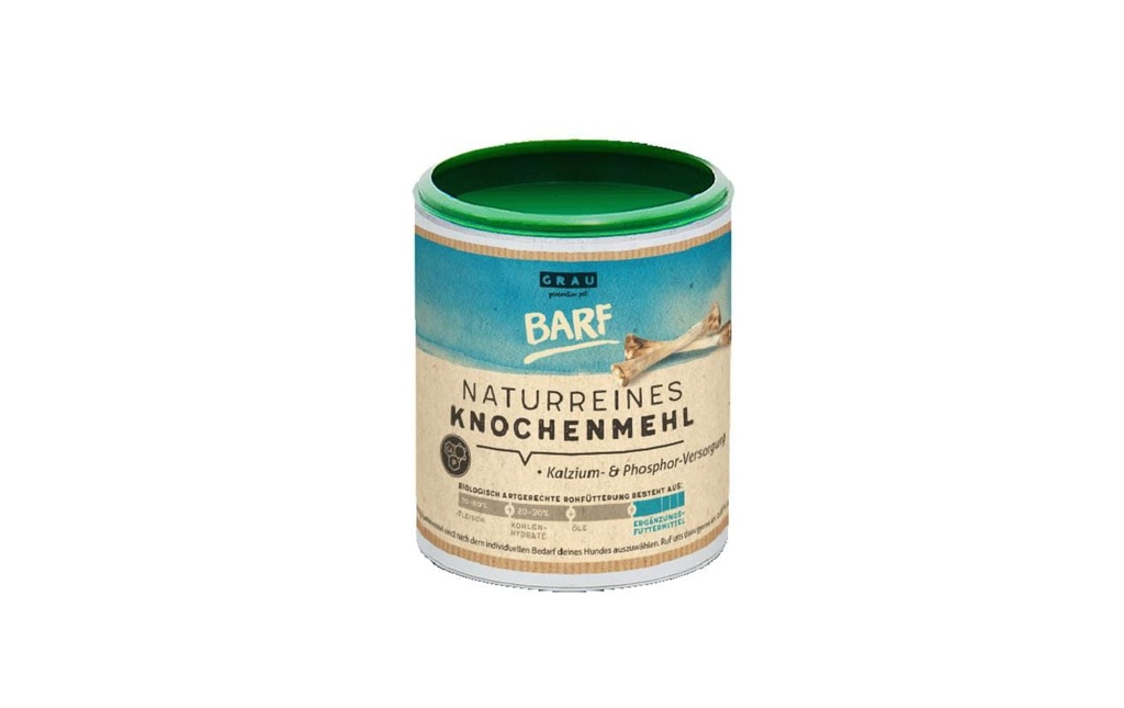 Grau Supplément alimentaire pour chiens Farine d'os naturelle, 175 g