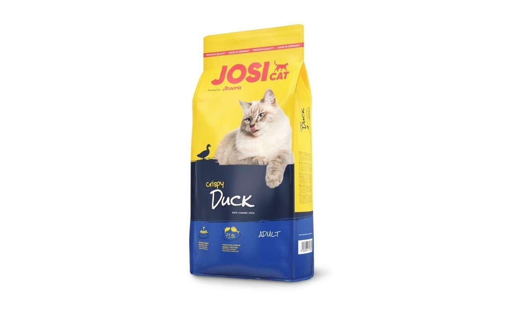 Josi Cat & Dog by Josera Alimentation sèche JosiCat Crispy Duck, Adulte, 10 kg