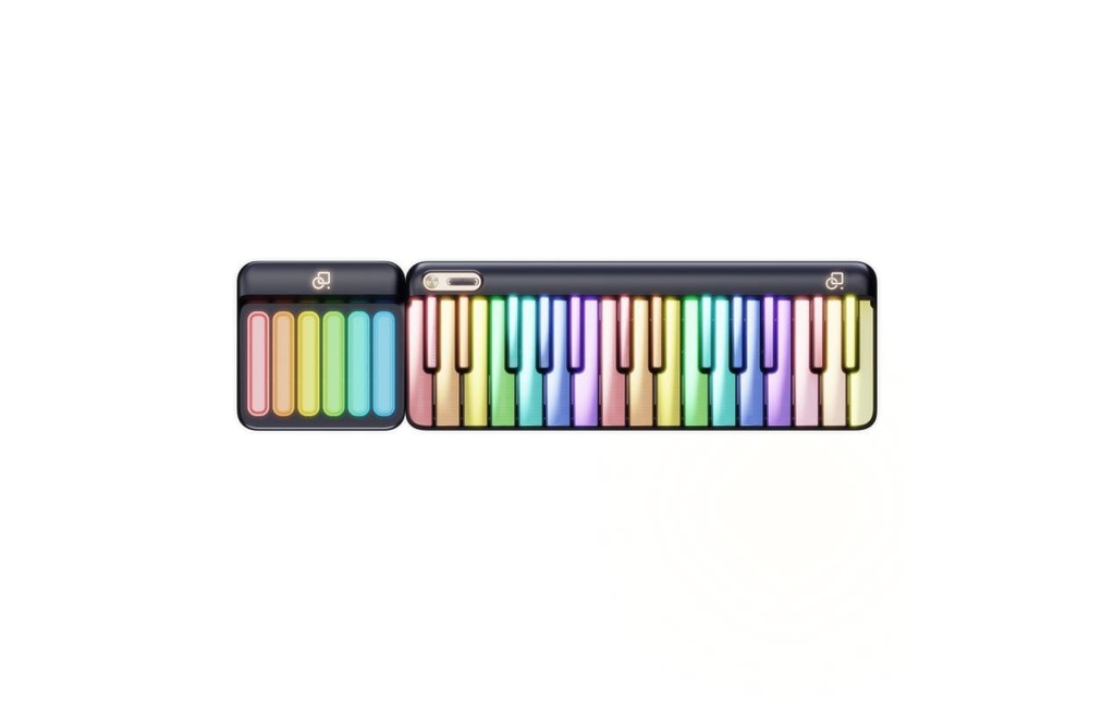 PopuMusic Clavier PopuPiano 1 Set Noir