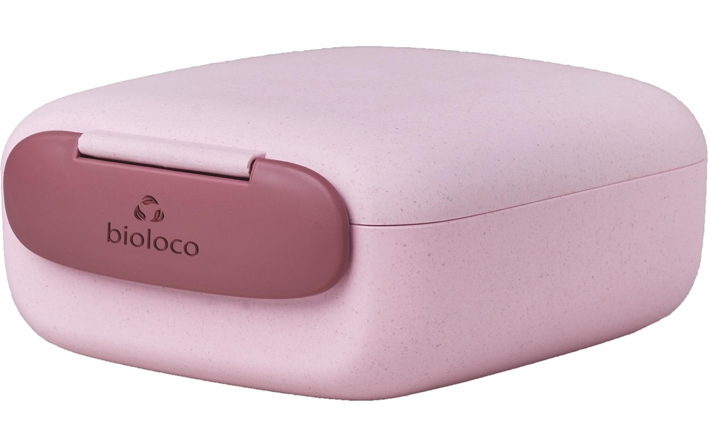 BioLoco Boîte casse-croûte Mini Square Rose