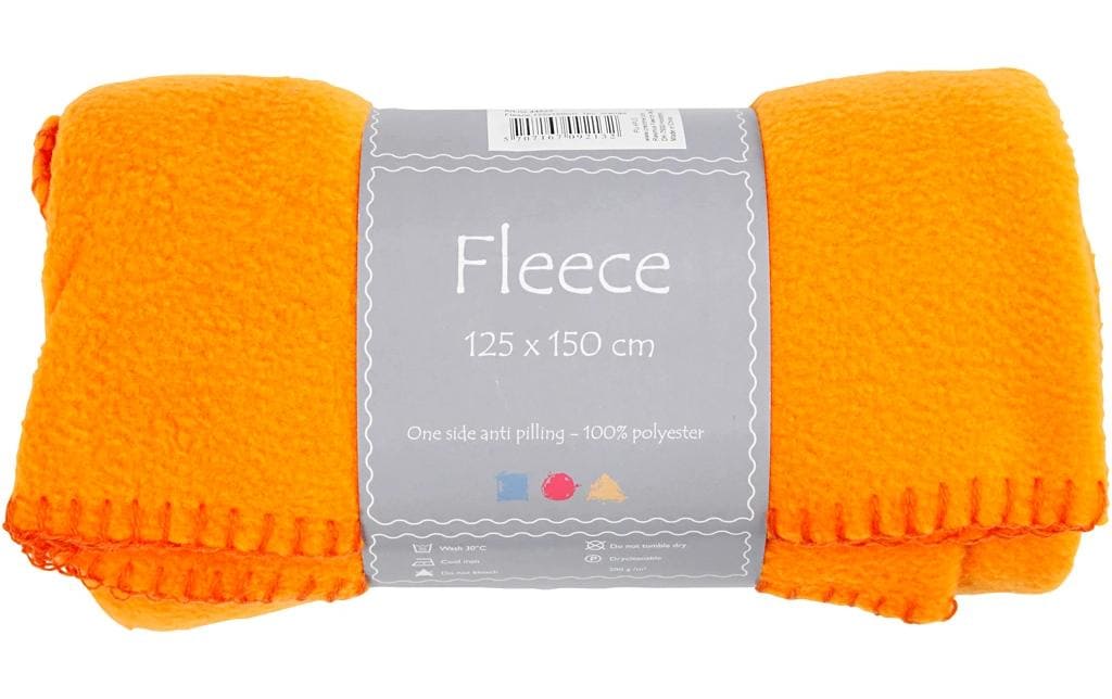 Creativ Company Polaire 150 cm x 125 cm, Orange